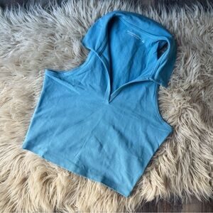 Abercrombie and Fitch Polo Cropped Blue TankTop (Size Small)